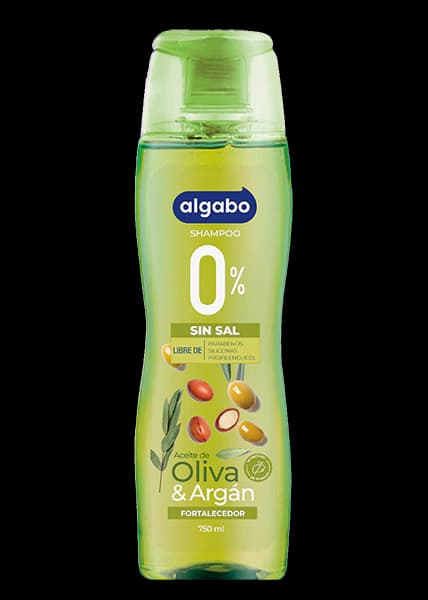 Shampoo Sin Sal Oliva y Argán 750ml Algabo