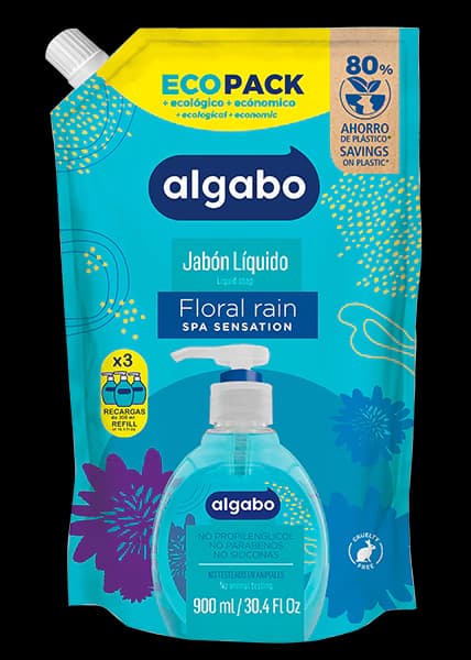 Eco-Pack Jabón Líquido Floral Rain DP 900ml