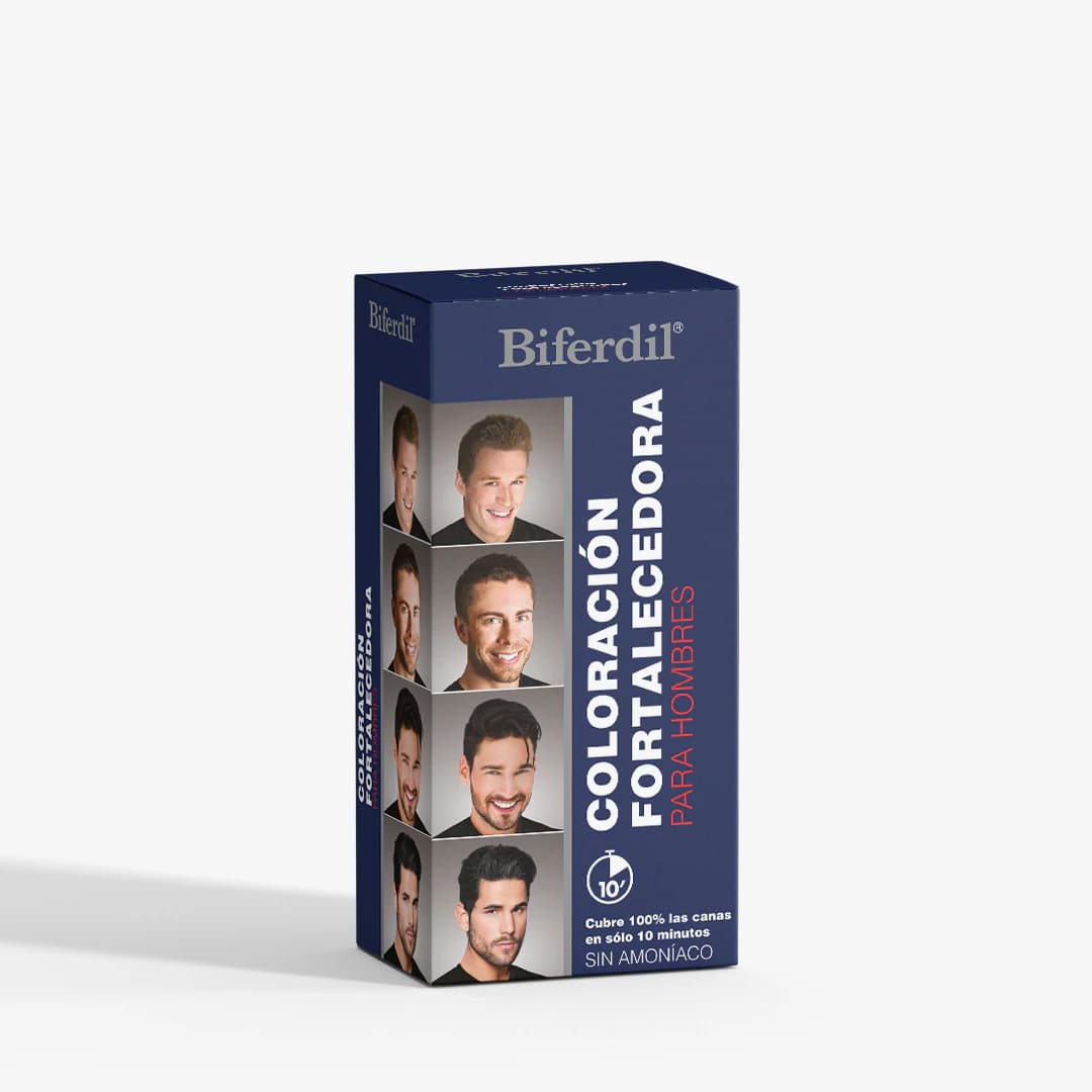 Coloración Fortalecedora Masculina Color Castaño Claro KIT